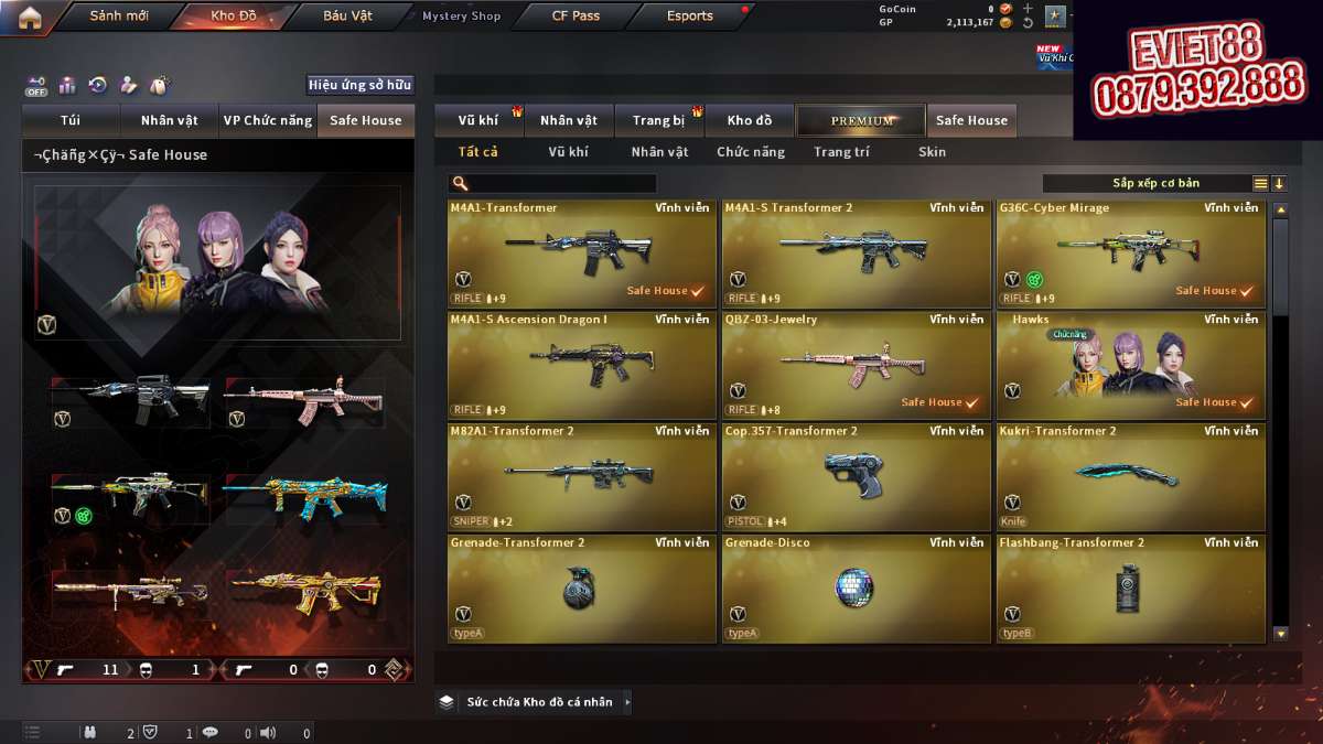 shop acc cf uy tin gia re